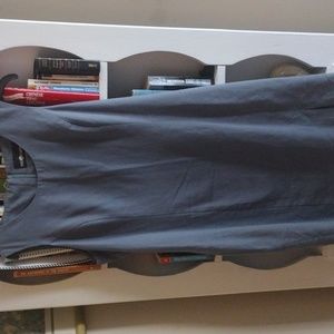 Women's blue grey lined dress